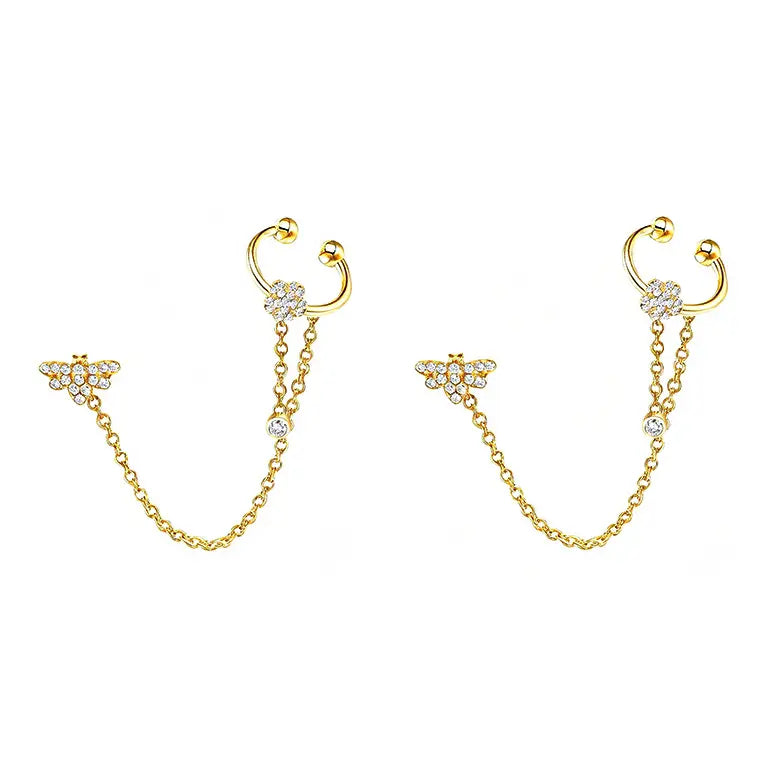 Orecchini Ear Cuff Miele