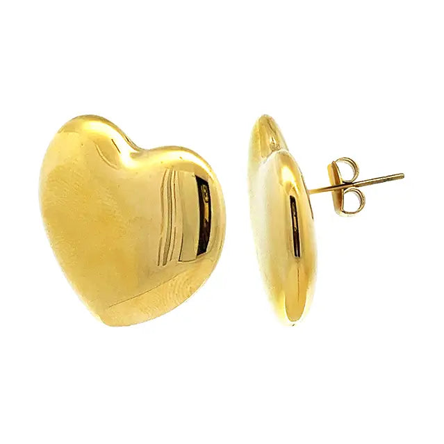 Orecchini Cuore Bombato